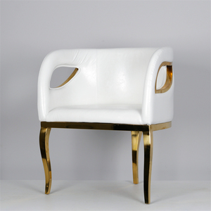 SF211019-1 all'ingrosso fuori porta decorazione per la casa elegante amante PU posti in acciaio inox divano design per il matrimonio - Product Image 2