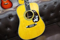 Guitare acoustique de collection entièrement en bois massif, table en épicéa Adirondack, dos et éclisses en palissandre du Brésil, incrustation de nacre de luxe, guitare haut de gamme