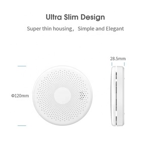 28.5Mm Siêu Mỏng Tuya Cuộc Sống Thông Minh Ứng Dụng 2 Trong 1 Co <span class=keywords><strong>Detector</strong></span> Báo Động Khói <span class=keywords><strong>Detector</strong></span> Carbon Monoxide Báo Động - Product Image 4