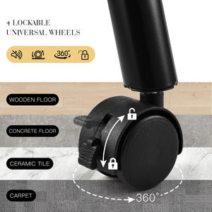 <span class=keywords><strong>Table</strong></span> de <span class=keywords><strong>Manucure</strong></span> Pliable Portable en Métal à Roulettes Grande Capacité Poste de Travail pour Ongles pour Salon de Beauté avec Sac de Transport à Fermeture Ouverte - Product Image 5