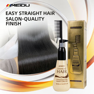 Tratamiento Capilar Orgánico de Proteína para Cabello Liso de Marca Privada, Crema Alisadora de Queratina para Reparación Capilar de Uso Doméstico con Peine - Product Image 3