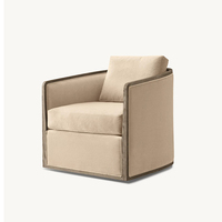 Fauteuil inclinable moderne de luxe en velours beige, avec cadre en bois massif, dossier tonneau, chaise club écologique rembourrée, chaise d'appoint
