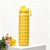 Bouteille isotherme double paroi en acier inoxydable pour camping en extérieur, écologique, sans BPA, isolation 12-24 heures avec couvercle