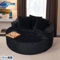 Fauteuil lounge moderne et moelleux, écologique, grand, rond, sans ossature, canapé-lit, rembourrage en éponge, housse amovible, pour hôtel, meubles de maison