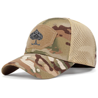Nuevo estilo Hombres Sombrero táctico al aire libre Malla transpirable Gorras de béisbol Camo Caza Deporte Ciclismo Gorra de camionero