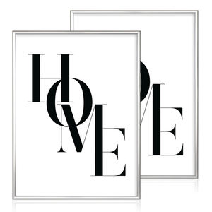 A4 черная рамка для картин 6x8 с ковриком или 8,3x11,7 без коврика настенная галерея рамки для плакатов - Product Image 1