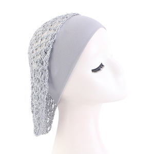 Gorro de Dormir HZM-26141 para Mujer, Gorro de Noche para Cabello Largo con Banda Ancha y Cómoda, Gorro de Malla de <span class=keywords><strong>Crochet</strong></span> para Protección del Cabello - Product Image 3
