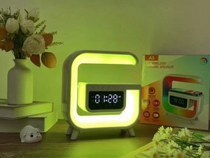 Biến dạng âm nhạc Đèn Bluetooth trang trí nội thất thông minh Conch bảng ánh sáng với Wake-up báo động loa g đèn bảng GRB đèn - Product Image 2