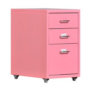 Tủ Hồ Sơ Cá Voi Xanh Ngắn Tủ Hồ Sơ Nhân Viên Bằng Thép Tủ Hồ Sơ Màu Hồng Tủ Đựng Hồ Sơ Mini Nhiều Màu <span class=keywords><strong>3</strong></span> Ngăn Kéo Dưới Bàn Di Động - Product Image 3