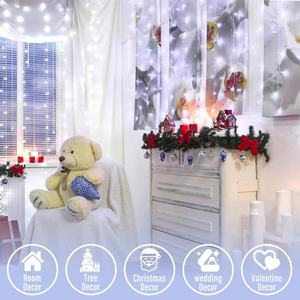 Guirlande lumineuse de Noël LED étanche avec fil transparent, idéale pour la décoration de mariage, de Noël et de fêtes - Product Image 4