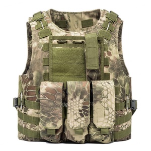 Gilet tactique d'airsoft réglable, gilet modulaire de paintball, chaleco tactico, nylon haute densité 600D, pochettes MOLLE, gilet tactique - Product Image 6