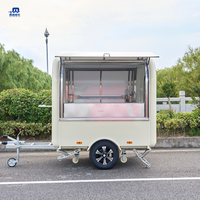 Kits modulaires multi-formats à changement rapide en acier inoxydable pour camions de restauration mobiles, pour le petit-déjeuner, le café, le barbecue, les bonbons et les chips, installation rapide en une journée