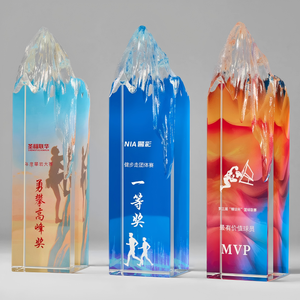 Trophée <span class=keywords><strong>de</strong></span> montagne en cristal K9, étanche, poli, gravé sur mesure, style sportif, <span class=keywords><strong>pour</strong></span> événements d'entreprise, reconnaissance des ventes, reconnaissance honorifique - Product Image 5