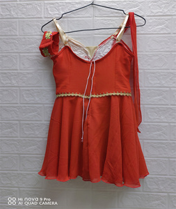 Nueva Falda <span class=keywords><strong>de</strong></span> baile <span class=keywords><strong>de</strong></span> <span class=keywords><strong>disfraz</strong></span> <span class=keywords><strong>de</strong></span> <span class=keywords><strong>Cupido</strong></span> profesional roja para mujer. Disfraces líricos-14 - Product Image 2