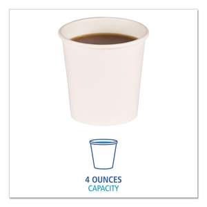 Vasos Desechables de Papel para Bebidas Calientes BWKWHT4HCUP - Product Image 3