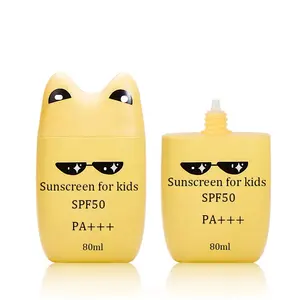 80ml SPF 50 Suncream çocuk güneş kremi krem su geçirmez güneş koruyucu çocuklar için özel etiket