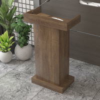 Pupitre de formation moderne, pupitre de conférencier, pupitre en bois pour écoles et églises, bureau d'enseignement, bureau d'enseignants, réception de bureau
