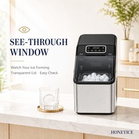 Machine à glaçons sphériques automatique certifiée SOHEF CE ETL ISO, fabrication rapide en 30 min, pour la maison et les bars, 110/120V, OEM&ODM