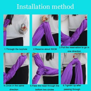 Vente directe usine : Ensemble de hamac de <span class=keywords><strong>yoga</strong></span> <span class=keywords><strong>aérien</strong></span> volant ultra-résistant en Nylon/Polyester, anti-gravité, pour usage commercial, vente en gros - Product Image 5