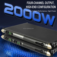 Amplificateur audio stéréo professionnel TNH G4 1U, 4 canaux, 2 canaux, 350W, amplificateur de puissance numérique en métal pour utilisation sur scène, à domicile, en karaoké