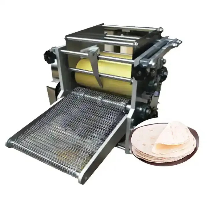 Volautomatische Industriële Bloem Maïs Mexicaanse Tortilla Machine Taco Roti Maker Persbrood Graan Product Tortilla Maken Machines