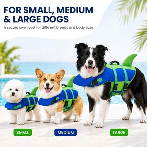 <span class=keywords><strong>Gilet</strong></span> de <span class=keywords><strong>sauvetage</strong></span> pour <span class=keywords><strong>chien</strong></span> en gros, motif <span class=keywords><strong>requin</strong></span>, avec flotteur mentonnier et poignée de <span class=keywords><strong>sauvetage</strong></span>, pour chiens de petite, moyenne et grande taille, pour la natation estivale - Product Image 5