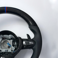 Volant en cuir M Sport avec intérieur en fibre de carbone pour BMW E70 E92 E90 F02 F07 F10 F11 F15 F16 F18 F20 F26 F30 E60 M3 M5 328I
