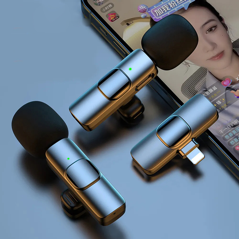 K5 Karaoke Microphone with LED Lights