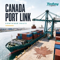 Transit de fret LCL porte-à-porte par camionnage, agent d'expédition FBA depuis la Chine, services de dédouanement DDP vers le Canada