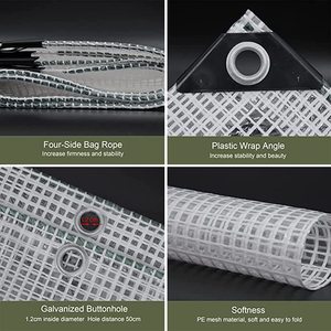 <span class=keywords><strong>Bâche</strong></span> PE étanche Pe tressée transparente 150 gsm, rideau de <span class=keywords><strong>Carport</strong></span>, offre spéciale - Product Image 5