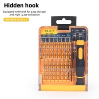 Set Obeng Magnetik Presisi 33-in-1 DIY & OEM Miniatur Ringan dengan Mata Obeng yang Dapat Diganti untuk Perbaikan Jam Tangan dan Ponsel