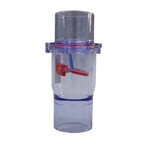 วาล์วแยกกลิ่นเครื่องปรับอากาศเหลียนเซียง DN25 วาล์วระบายน้ำแบบทางเดียวแบบใส ติดผนัง PVC ป้องกันการกัดกร่อน - Product Image 1