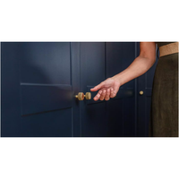 Vente en gros d'usine d'armoires de chambre à coucher personnalisées, garde-robe encastrée en mélamine bleu, garde-robe de rangement de grande capacité avec miroir