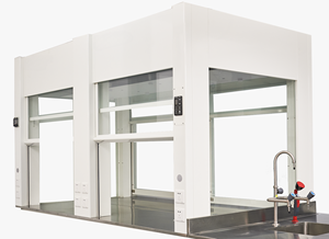 ตู้ดูดควันเคมีแบบตั้งโต๊ะ - ตู้ดูดควันในห้องปฏิบัติการพร้อมระบบระบายอากาศ, ปรับความเร็วลมได้, ตู้ดูดควันแบบมีตู้เก็บของ - Product Image 3