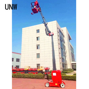 Plateforme élévatrice verticale automotrice UNW 6m 8m 10m sur roues, élévateur télescopique électrique à mât vertical à vendre - Product Image 6