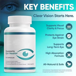 Complément alimentaire pour la santé des yeux et la vision, 60 capsules, formule à base d'extraits végétaux, OEM, étiquette privée - Product Image 3