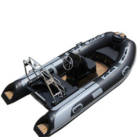Bateau à rames populaire pour adultes, pour sports de plein air, avec plancher en fibre de verre, matériau PVC/Hypalon, pour la pêche dans les lacs et les rivières