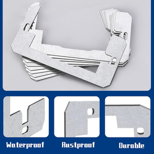 Espaciador de placa de pared de metal para cajas eléctricas Dispositivo de ajuste al ras Placas de nivelación Espaciadores Nivelador - Product Image 4