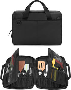 Échantillon gratuit Sac à couteaux en nylon avec étui à couteaux portable Porte-couteaux Sac à roulettes pour chef Sac de rangement - Product Image 5