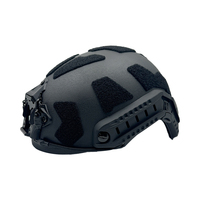 Casque tactique ABS léger de style FAST SF Type de cercle épais de 5mm env. Suspension réglable 800g non fendue 4 points pour