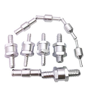 Válvula de Retención Unidireccional para Combustible, 6mm 8mm 10mm 12mm, Válvula de Retención de Combustible y Aceite Unidireccional para Gasolina y Diésel, de Aluminio - Product Image 3
