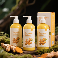 Lotion corporelle au curcuma pour soins de la peau arbutine kojique et papaye pour blanchir et nourrir