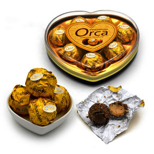 Caramelle della sfera del cioccolato del wafer del latte dolce all'ingrosso su ordinazione dei fornitori del cioccolato - Product Image 3