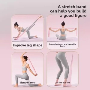 Bande de Résistance en Latex Haute Élasticité <span class=keywords><strong>pour</strong></span> Entraînement des Fessiers, Sangle de Yoga Durable <span class=keywords><strong>pour</strong></span> Étirements, Remodelage Corporel, Exercices des Jambes et des Bras, Utilisation à Domicile ou en Salle de Sport - Product Image 3