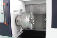 Wostu — tour CNC de haute précision à lit incliné AWR28SL, coupe de diamant, roue en alliage automatique