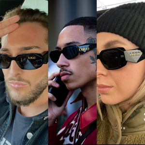 STY4144 produttore di <span class=keywords><strong>occhiali</strong></span> <span class=keywords><strong>da</strong></span> <span class=keywords><strong>sole</strong></span> alla moda UV400 Logo personalizzato colore esagonale rettangolo <span class=keywords><strong>occhiali</strong></span> <span class=keywords><strong>da</strong></span> <span class=keywords><strong>sole</strong></span> retrò donna uomo - Product Image 2