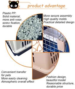 Renkli, Sağlam Plastik Küçük Hayvan Taşıma Kafesi, Havayolu Onaylı Evcil Hayvan Taşıyıcısı, Köpekler, Kediler, Kuşlar için Nefes Alabilen Açık Hava Taşıma Kutusu - Product Image 5