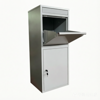 Boîte à colis extérieure de grande taille, boîte aux lettres en acier, finition peinture poudrée, design durable, serrure à clé, boîte de livraison de colis pour jardin