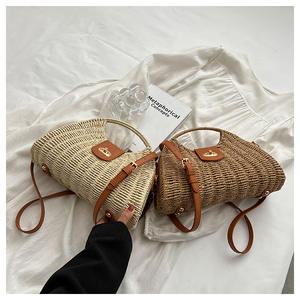 <span class=keywords><strong>Borsa</strong></span> a <span class=keywords><strong>tracolla</strong></span> da donna in <span class=keywords><strong>paglia</strong></span> di rattan naturale alla moda, ideale per l'estate e la spiaggia, collezione 2025 - Offerta imperdibile! - Product Image 2