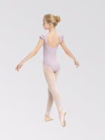 Vêtements de danse en deux pièces jaune clair crème haut court pantalon taille haute Nylon Spandex confortable long sommeil Vista Blue Design